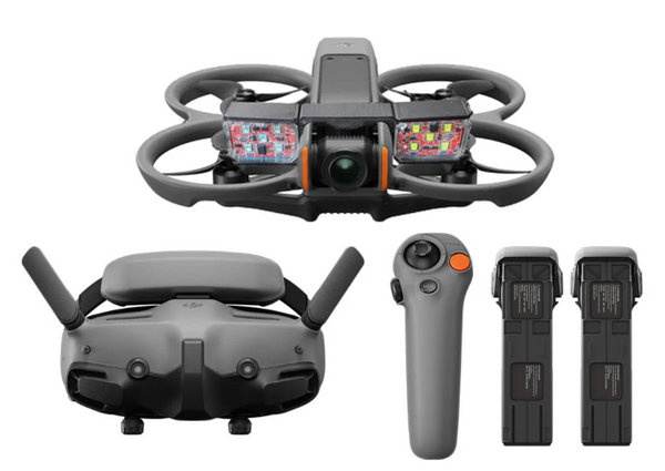 DJI Avata 2 Tactical Bundle - Fly More Kit with 3 Batteries and Lighti