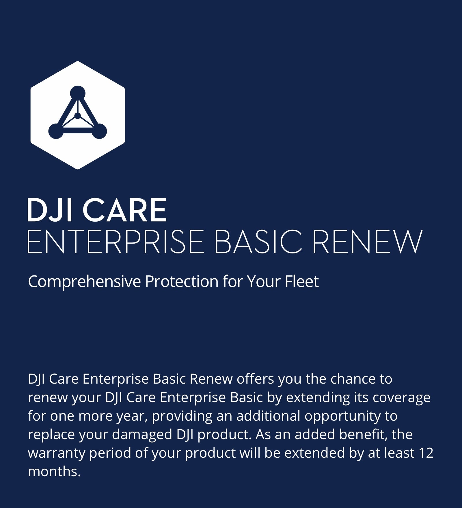 DJI Care Enterprise Basic Renew - Second - 1Y DJI Florida Drone Supply DJI Care Enterprise Basic Renew - Second - 1Y