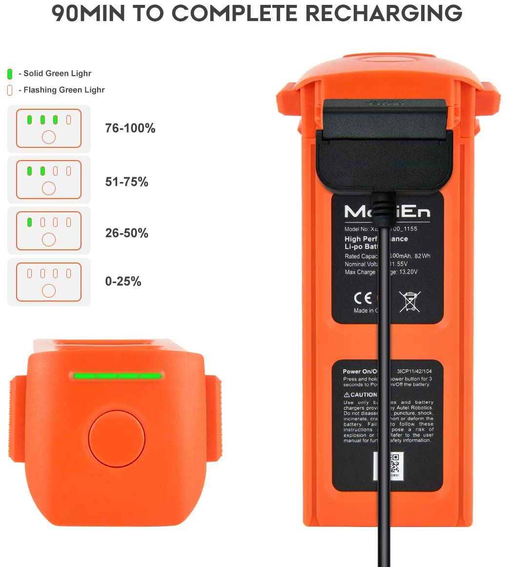 Autel Robotics EVO II Series Drone Intelligent Battery Autel Florida Drone Supply Autel Robotics EVO II Series Drone Intelligent Battery