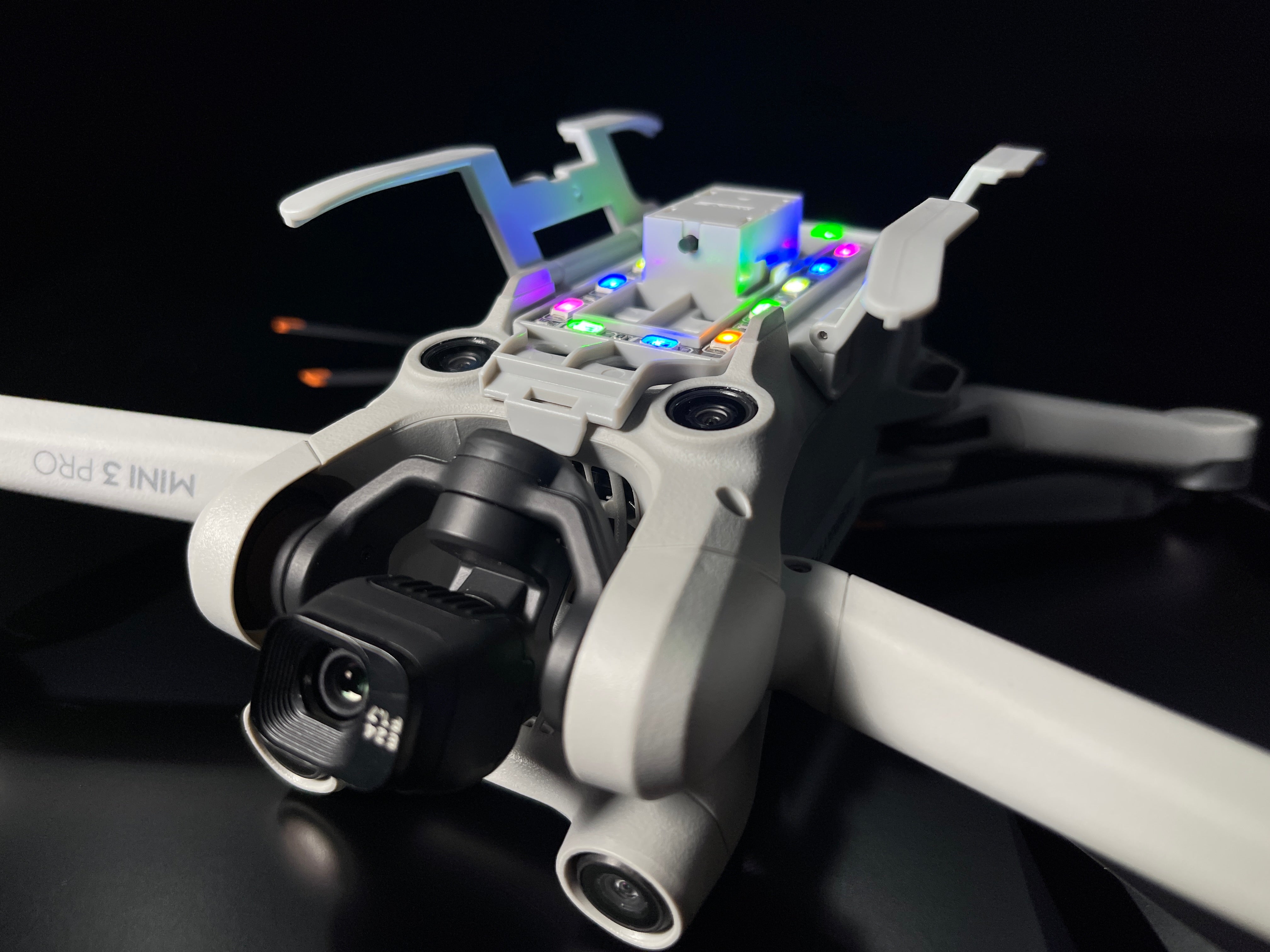 DJI Mini 3 Pro LED Lights Landing Gear Foldable Extended Leg with Flash Night Flight Light FireHouse Florida Drone Supply DJI Mini 3 Pro LED Lights Landing Gear Foldable Extended Leg with Flash Night Flight Light