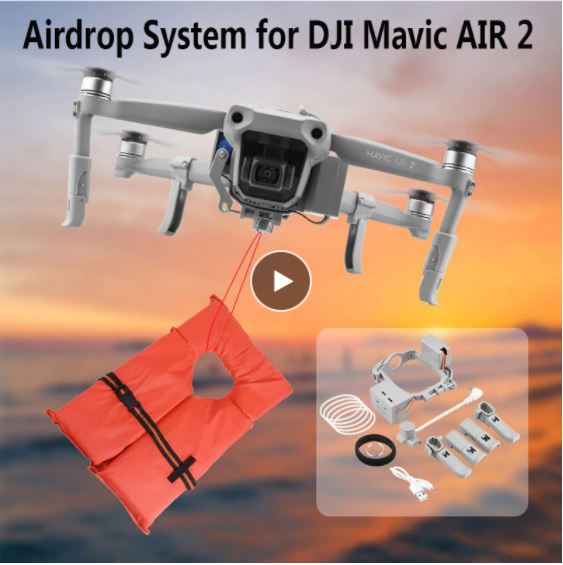 Airdrop Device for DJI Mini 3/Mini 3 Pro Drone Accessories Payload Delivery  Transport Device Fishing Drone, Drop Fishing Line, Wedding Scene, Rescue